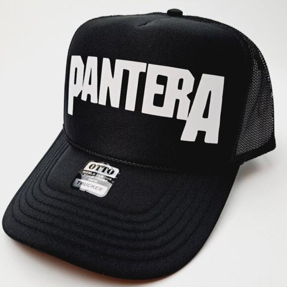 Accessories - Pantera Texas Metal Fans Concert Merch Foam Trucker Mesh Snapback Cap Hat Black